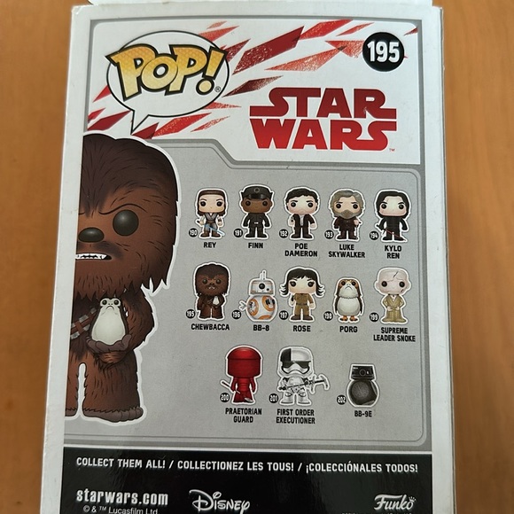 Star Wars Chewbacca Funco Pop 195 - Picture 3 of 3